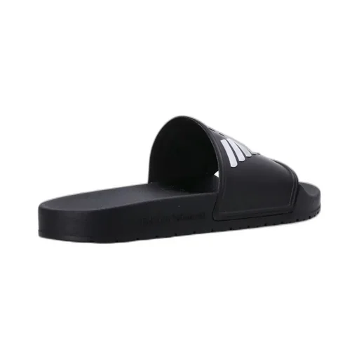 Logo-Embossed Ridged-Sole Slides