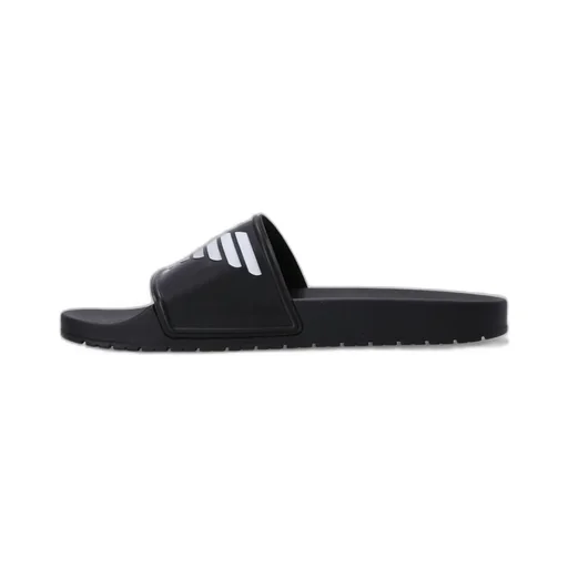 Logo-Embossed Ridged-Sole Slides
