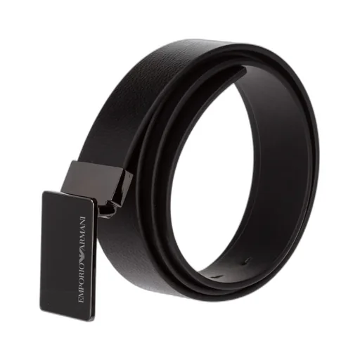 Logo Engraved Buckled Belt