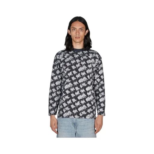 Logo-Print Straight Hem T-Shirt
