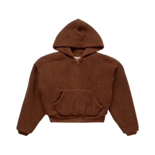 Fleeced Zip-Up Hoodie