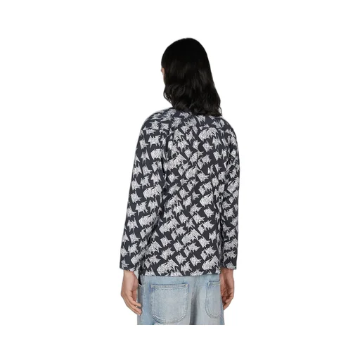 Logo-Print Straight Hem T-Shirt