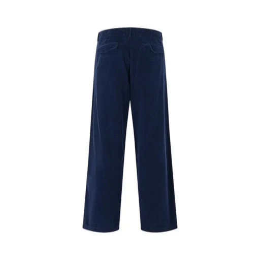 Corduroy Button-Fastening Trousers