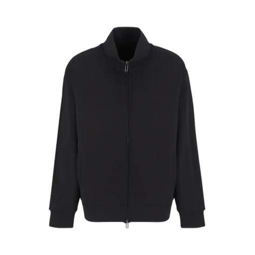 High-Neck Zipped Sweatshirt