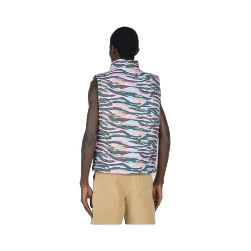 Camouflage-Print Sleeveless Gilet