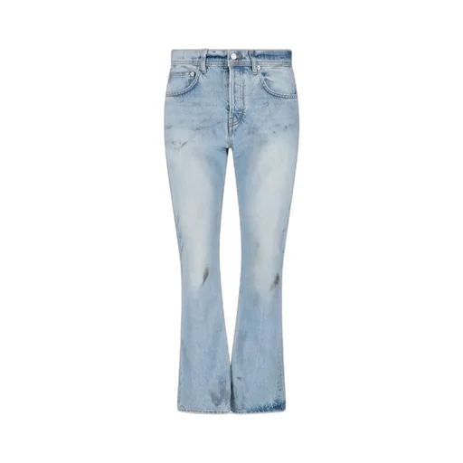 Logo Patch Flared Jeans