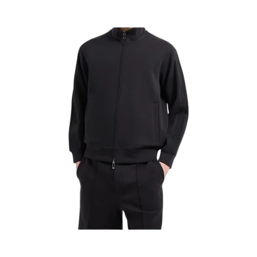 High-Neck Zipped Sweatshirt