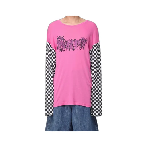 Checkered Sleeve T-Shirt