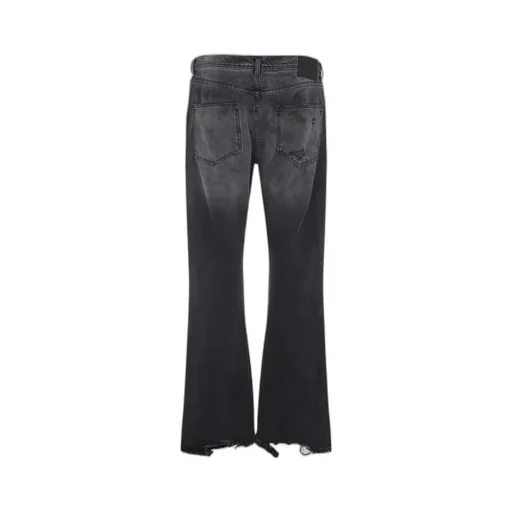 Distressed Bootcut Jeans