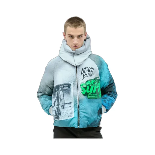 Graphic-Printed Zipped Jacket