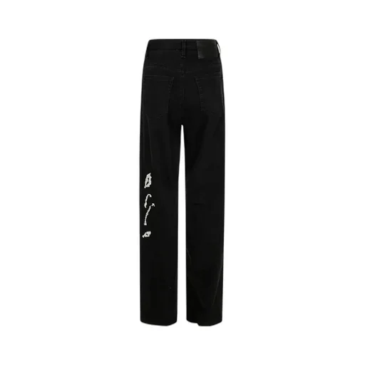 Embroidered Baggy Jeans