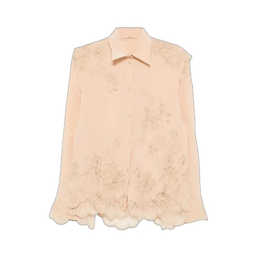 Long-Sleeved Lace Shirt