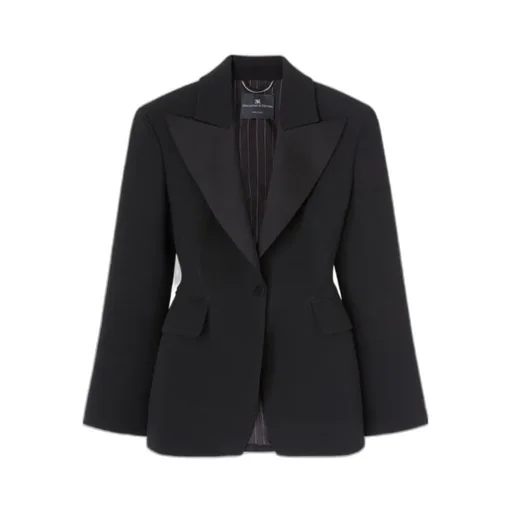 Single-Breasted Jacket In Technical Cady