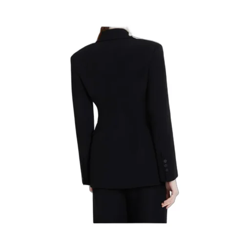 Single-Breasted Jacket In Technical Cady