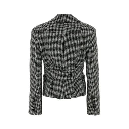 Houndstooth Belted Jacket