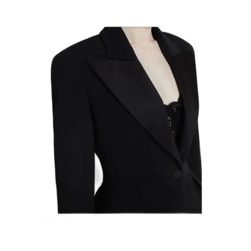 Single-Breasted Jacket In Technical Cady