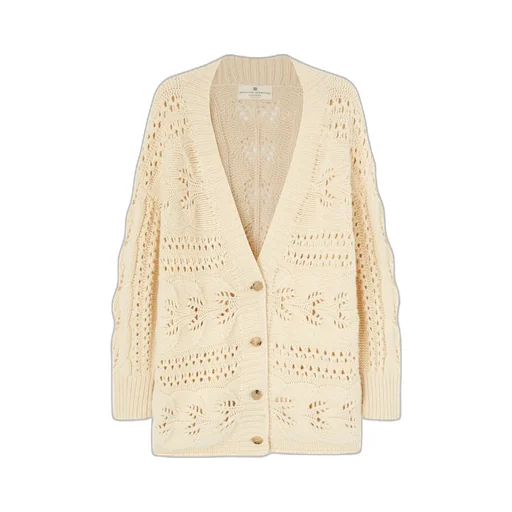 Perforated Cashmere Cardigan