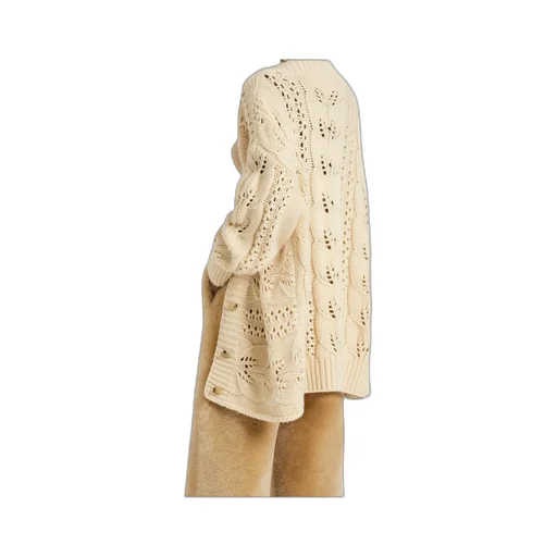 Perforated Cashmere Cardigan