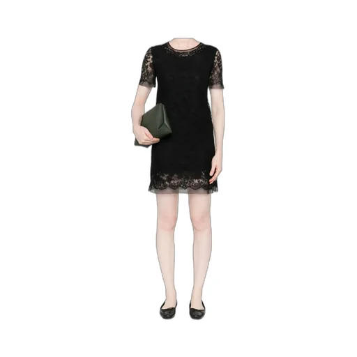 Lace Short-Sleeve Dress