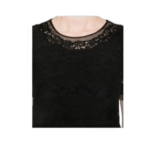 Lace Short-Sleeve Dress
