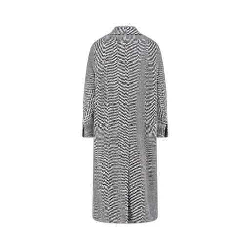 Single Breasted Tailored Herringbone Coat
