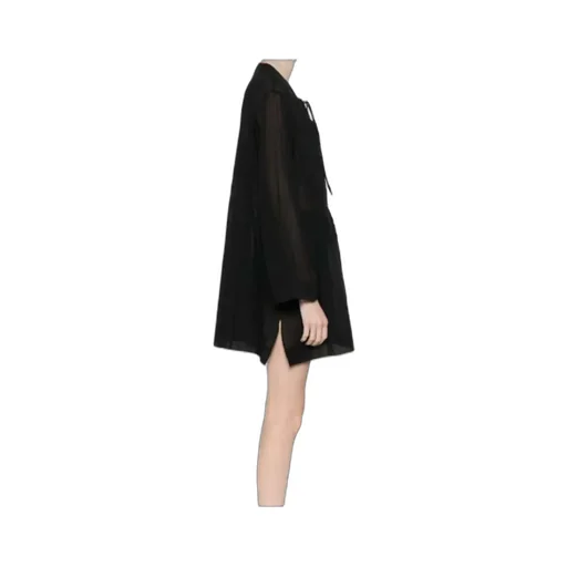Patch-Detail Mini Dress