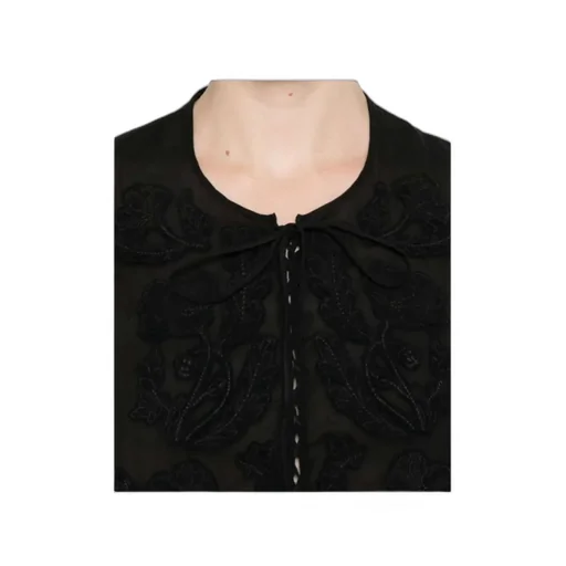 Patch-Detail Mini Dress