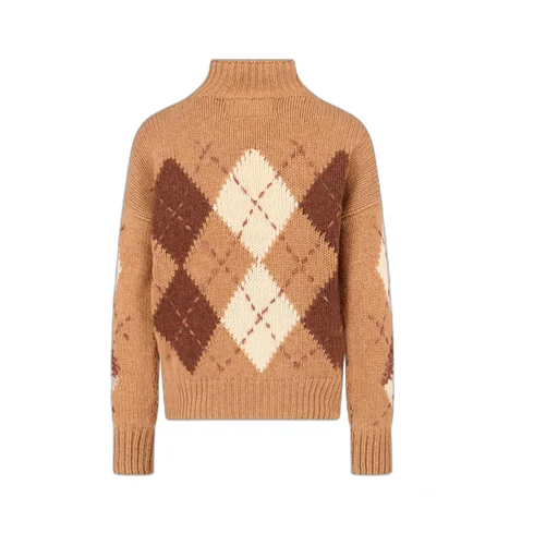 Printed High Neck Jumper