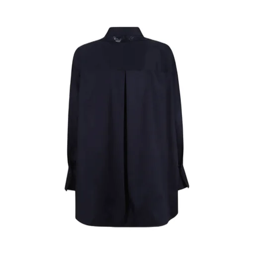 Lace Polo-Collar Shirt