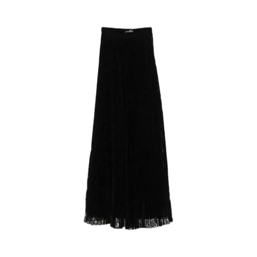 Lace Pleated Maxi Skirt