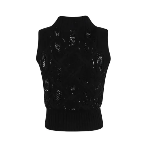 Beaded Sleeveless Sweater