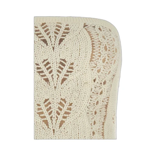 Off-The Shoulder Knitted Tricot Top
