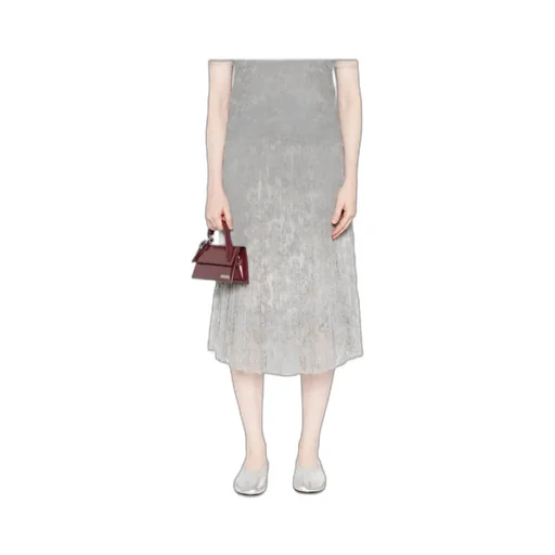 Floral Midi Pleated Skirt
