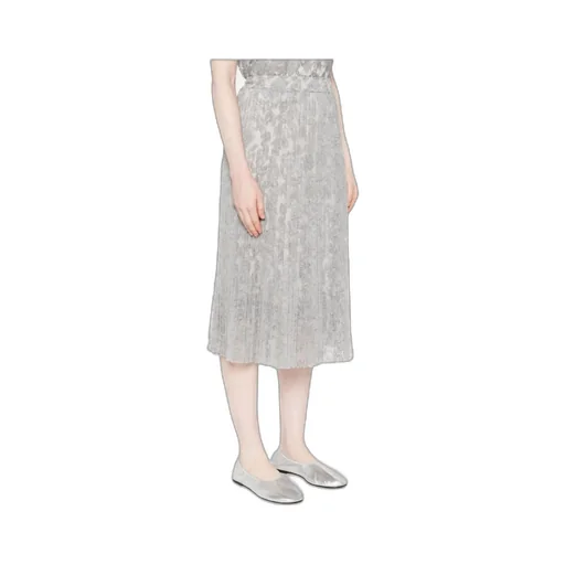 Floral Midi Pleated Skirt