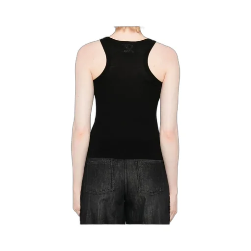 Floral-Embroidery Sleeveless Vest