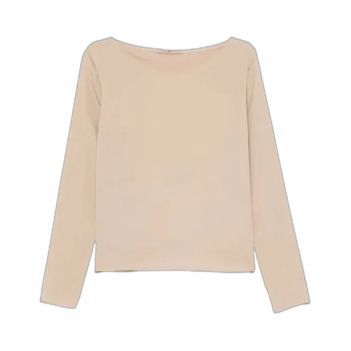 Boat-Neck Long-Sleeve Sweatshirt