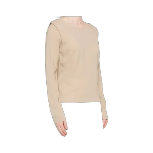 Boat-Neck Long-Sleeve Sweatshirt