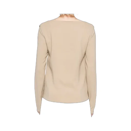 Boat-Neck Long-Sleeve Sweatshirt