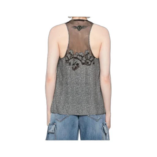 Herringbone Embroidered Top