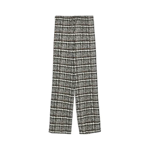 Check & Plaid-Pattern Trousers