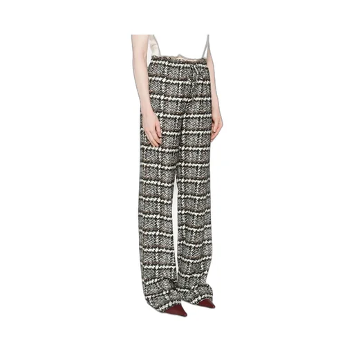 Check & Plaid-Pattern Trousers