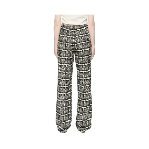 Check & Plaid-Pattern Trousers