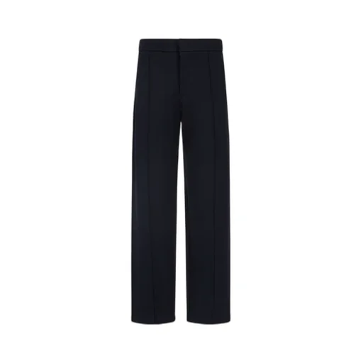 Straight-Leg Twill Trousers
