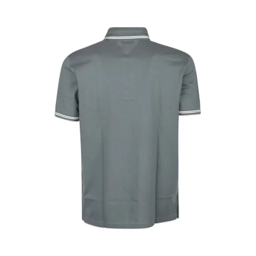 Piped Collar Piqué Polo Shirt
