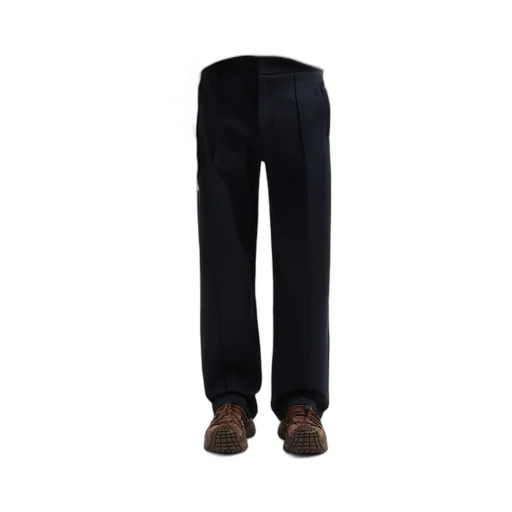Straight-Leg Twill Trousers