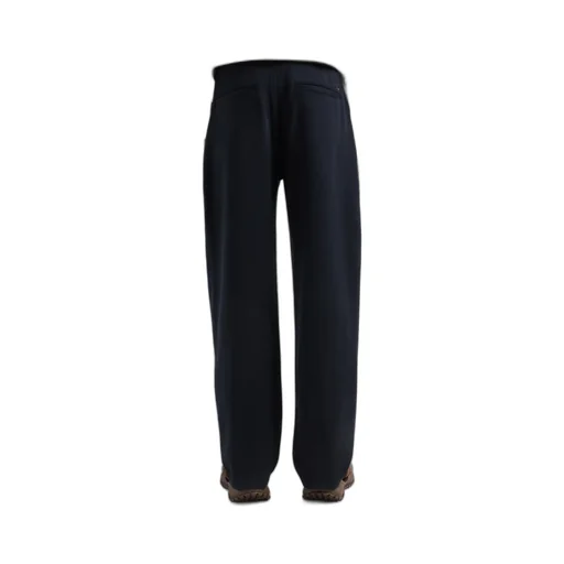 Straight-Leg Twill Trousers