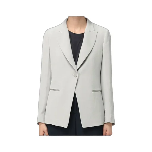 Icon Chevron Single-Breasted Blazer
