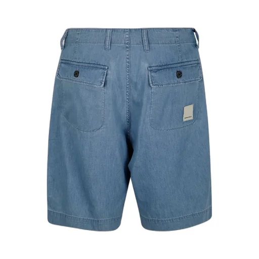 Wide-Leg Denim Shorts