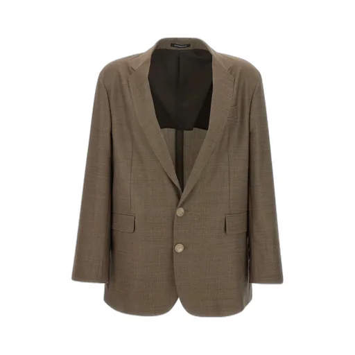 Single Breasted Check Patterned Blazer