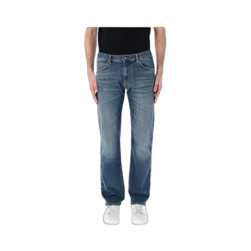 Logo Patch Straight-Leg Jeans